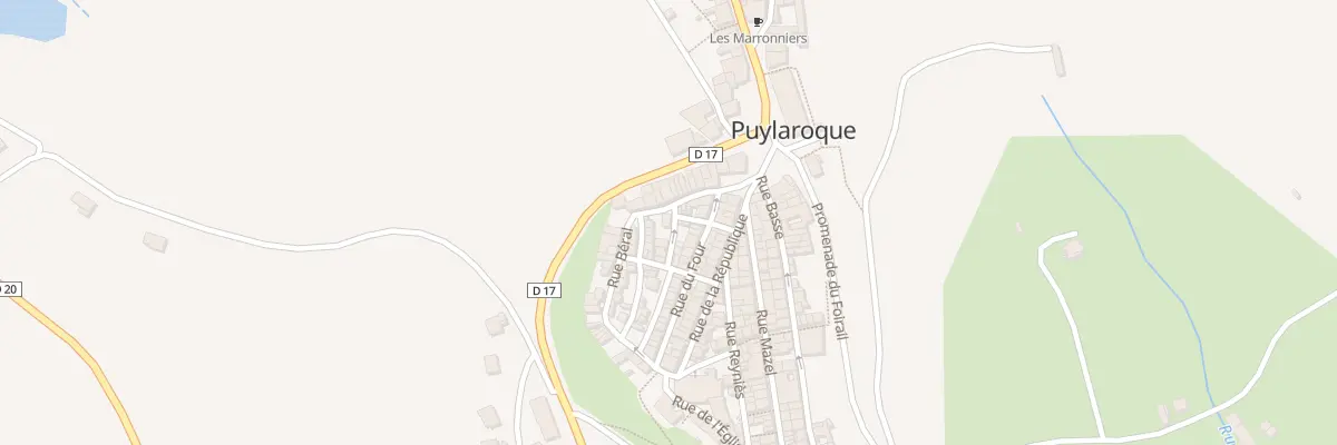 Plan du 5 Rue Béral à Puylaroque