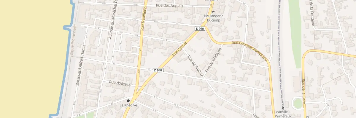 Plan du 129 Rue Carnot à Wimereux