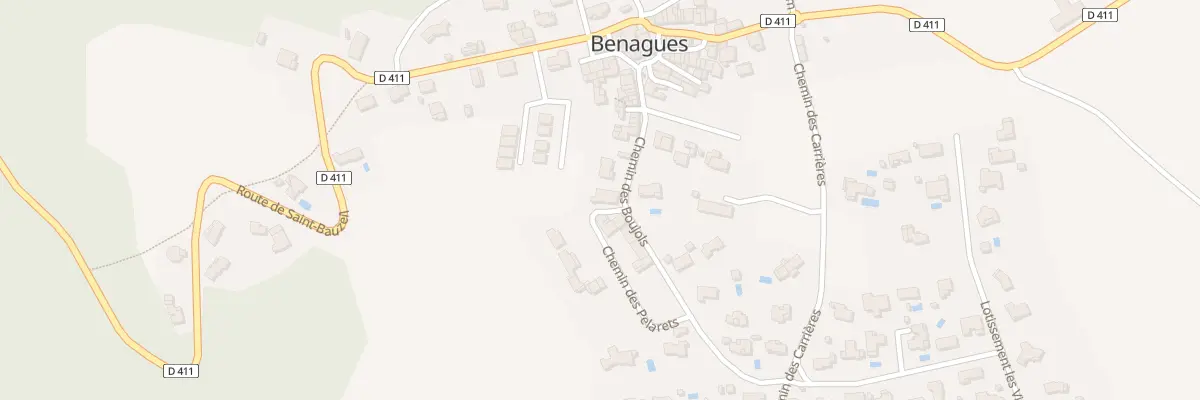 Plan du 8 Che des Boujols à Benagues