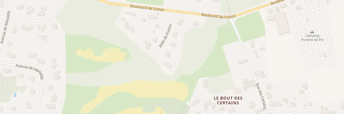Plan du 111 All de France à Cucq