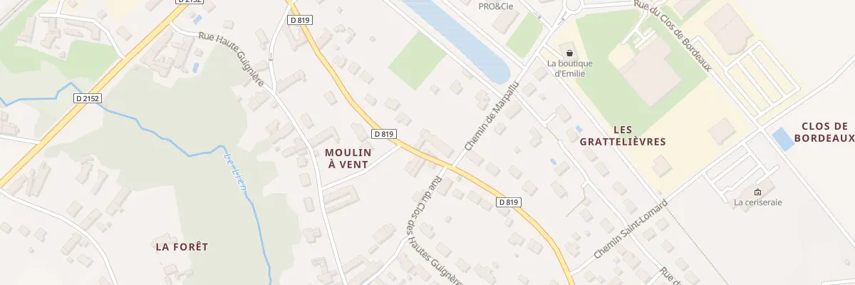 Plan du 62 Rue des Eaux Bleues à Tavers