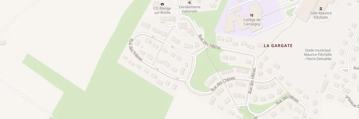 Plan du 1 Rue des Frenes à Blangy-sur-Bresle