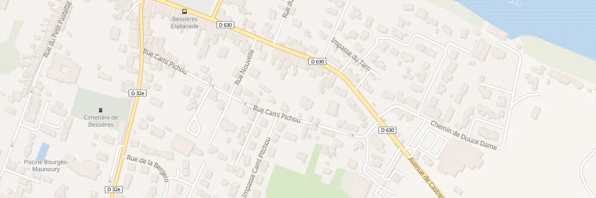 Plan du 293 Rue Cami Pichou à Bessières