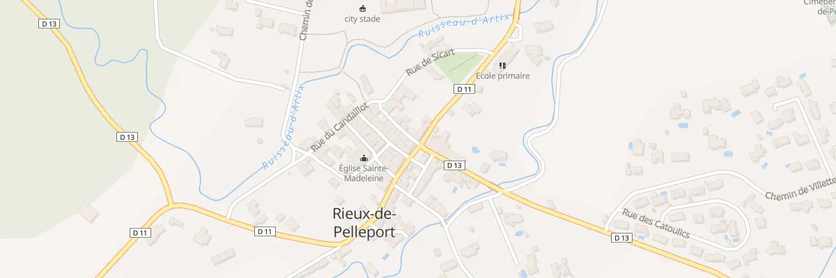 Plan du 1 Rue de l’École à Rieux-de-Pelleport