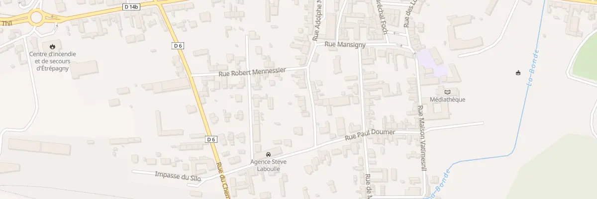 Plan du 34 Rue Mansigny à Étrépagny