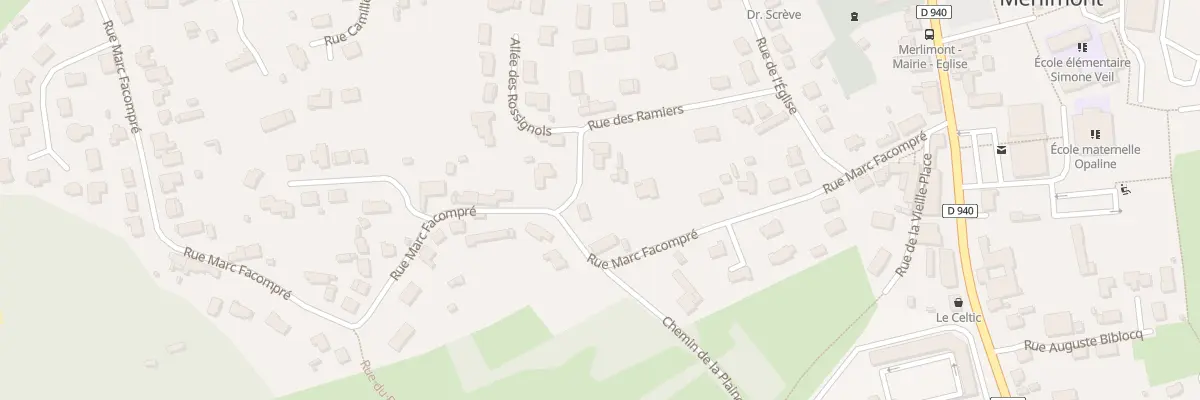 Plan du 334 Rue Marc Facompré à Merlimont