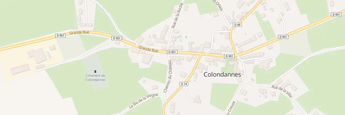 Plan du 43 Grande Rue à Colondannes