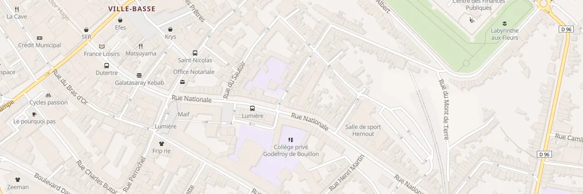Plan du 4 Rue Farinette à Boulogne-sur-Mer