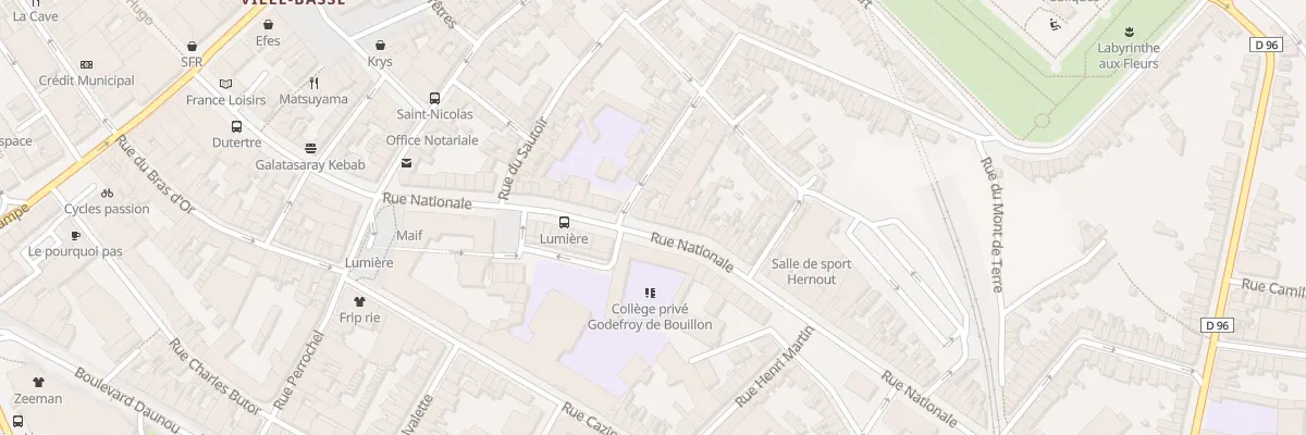 Plan du 119 Rue Nationale à Boulogne-sur-Mer