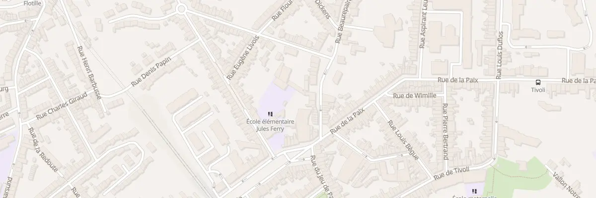 Plan du 25 Rue de Beaurepaire à Boulogne-sur-Mer