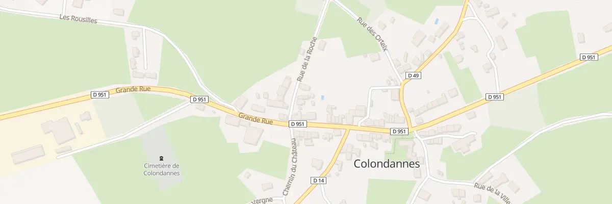 Plan du 2 Rue de la Roche à Colondannes