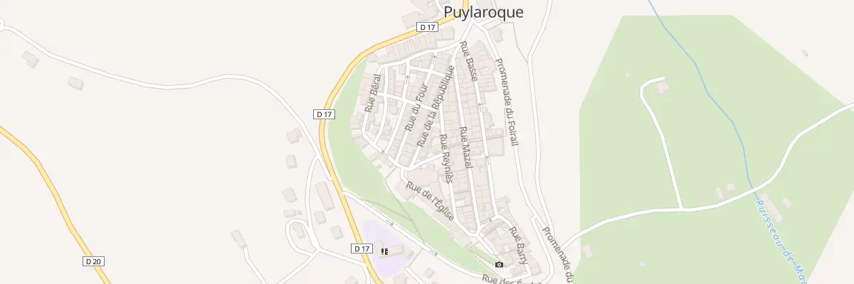 Plan du 5330 Rue de la République à Puylaroque