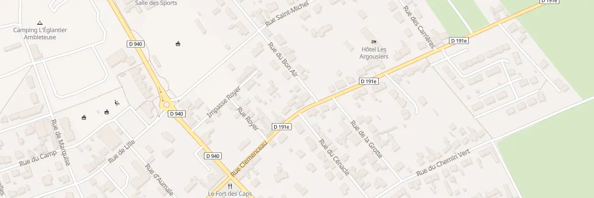 Plan du 16 Rue Clemenceau à Ambleteuse