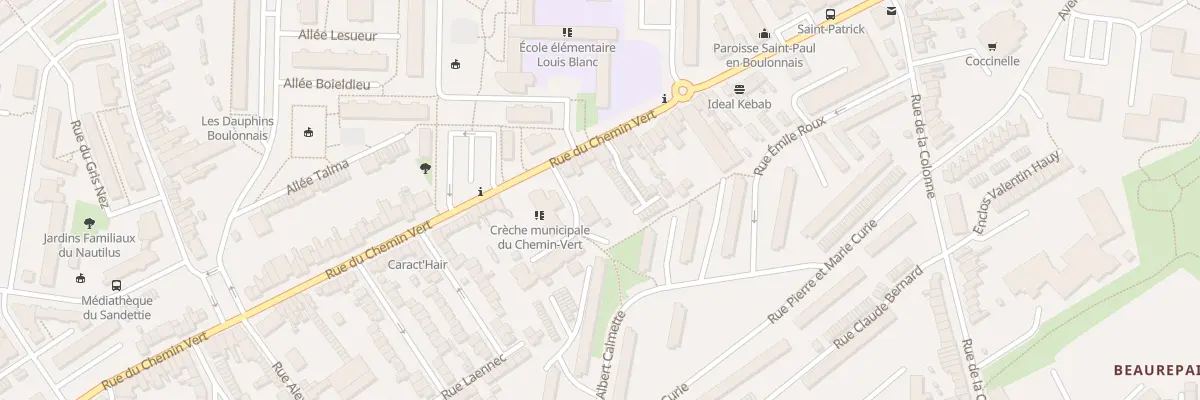 Plan du 124 Rue du Chemin Vert à Boulogne-sur-Mer