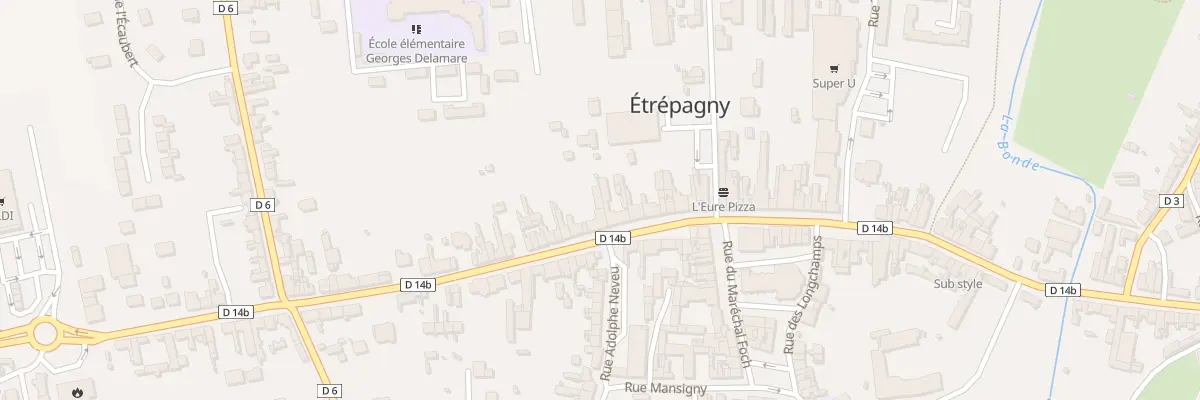 Plan du 74A Rue Georges Clemenceau à Étrépagny