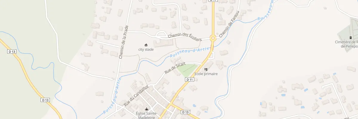 Plan du 7 Rue de Sicart à Rieux-de-Pelleport