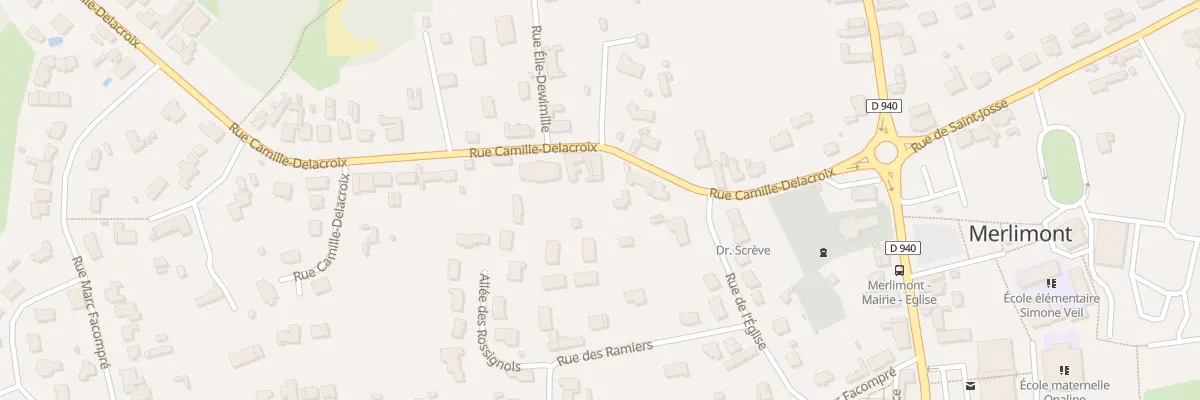 Plan du 235 Rue Camille Delacroix à Merlimont