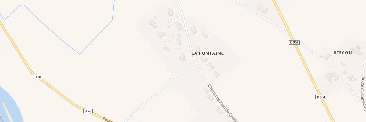 Plan du 527 Che de Pech de Cauzin à Montricoux