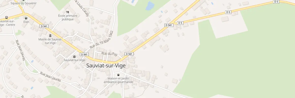 Plan du 5093 Rue Emile Dourdet à Sauviat-sur-Vige