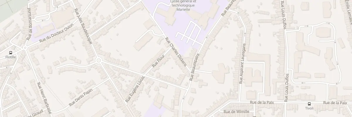 Plan du 17 Rue Charles Dickens à Boulogne-sur-Mer