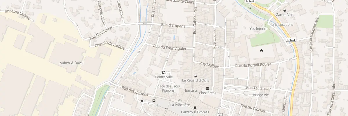 Plan du 16 Rue Jean Durroux à Pamiers