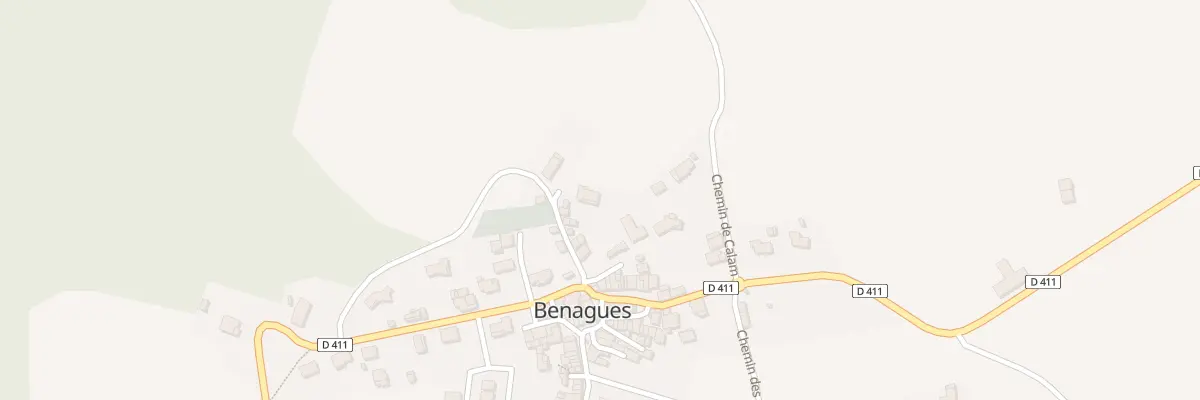 Plan du 1 Che du Goutal à Benagues