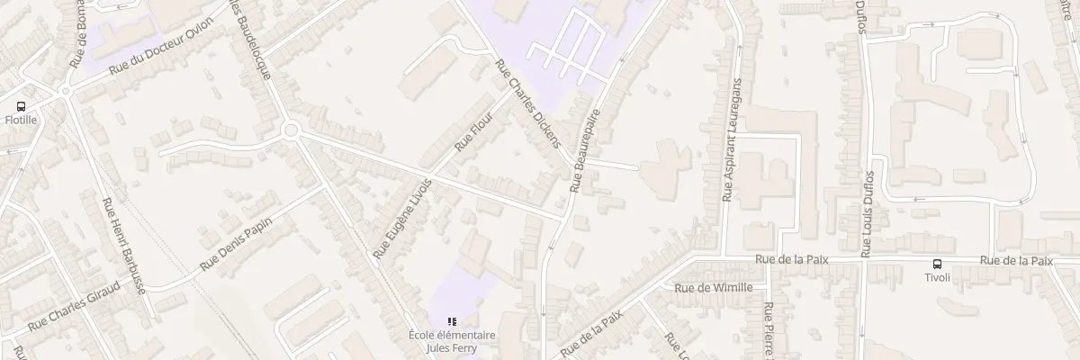 Plan du 45 Rue de Beaurepaire à Boulogne-sur-Mer