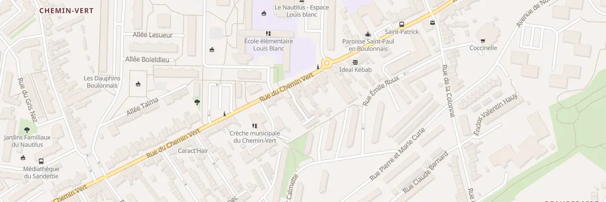 Plan du 140 Rue du Chemin Vert à Boulogne-sur-Mer