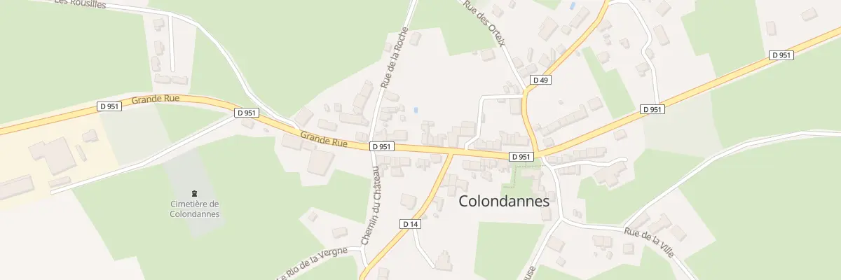 Plan du 44 Grande Rue à Colondannes