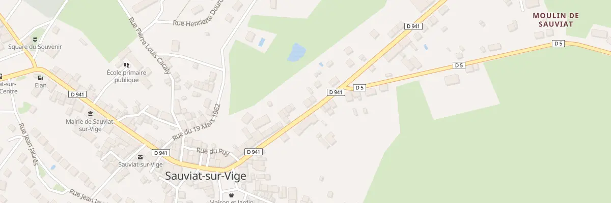 Plan du 5127 Rue Emile Dourdet à Sauviat-sur-Vige