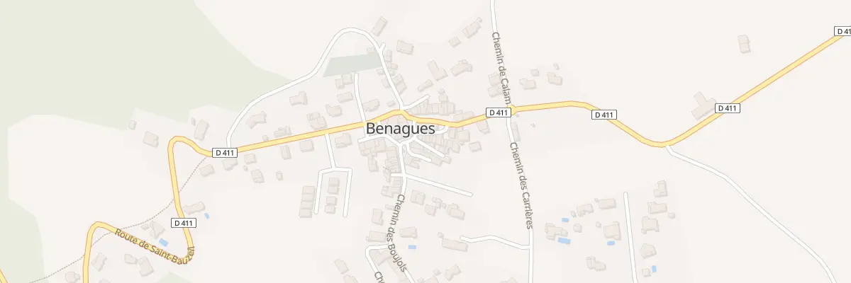 Plan du 83 Benagues à Benagues