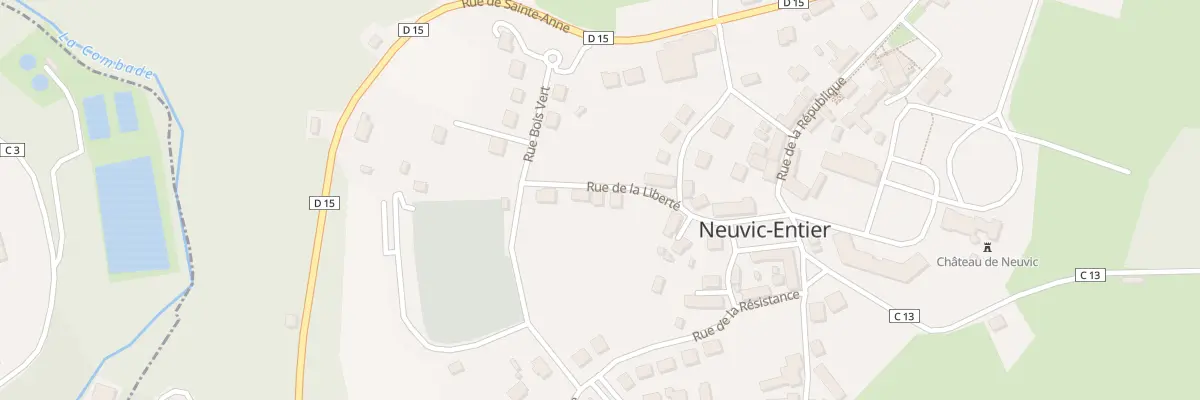 Plan du 7 Rue de la Liberté à Neuvic-Entier