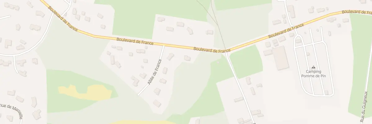 Plan du 665 Bd de France à Cucq