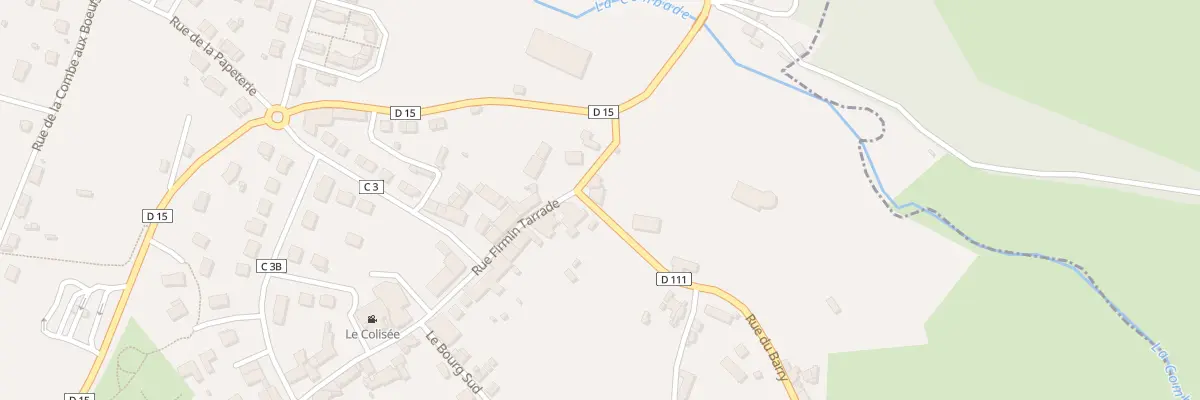 Plan du 1 Rue de Barry à Châteauneuf-la-Forêt