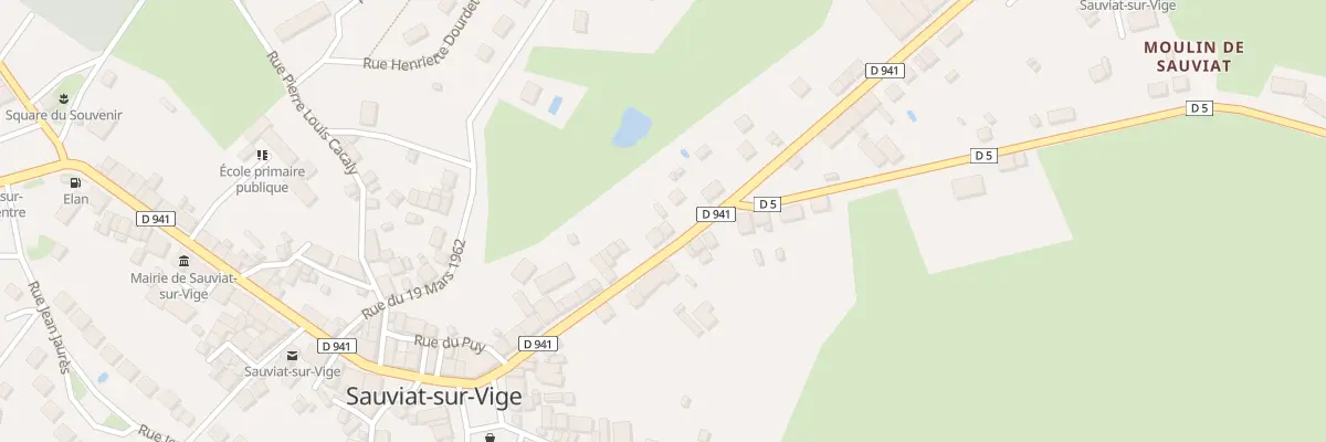 Plan du 5126 Rue Emile Dourdet à Sauviat-sur-Vige