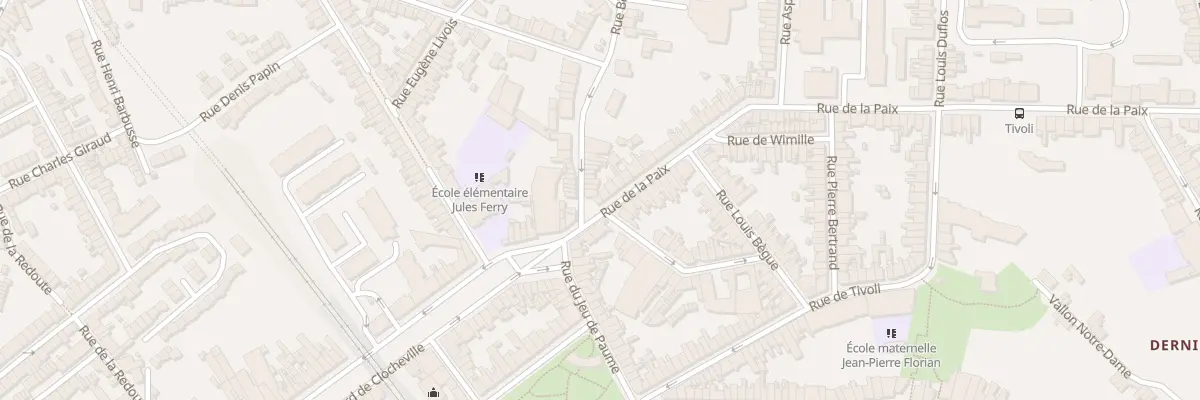 Plan du 3 Rue de la Paix à Boulogne-sur-Mer