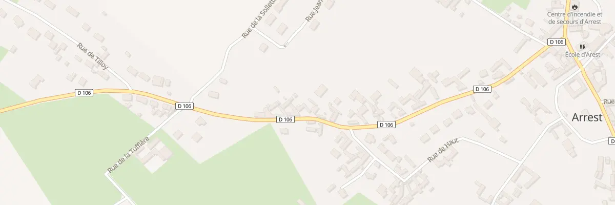 Plan du 28 Rue à Cailloux à Arrest