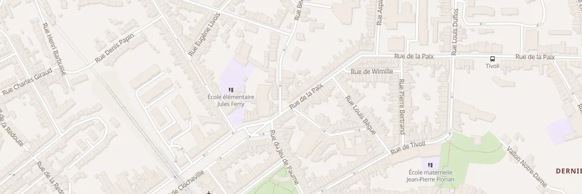 Plan du 5 Rue de la Paix à Boulogne-sur-Mer