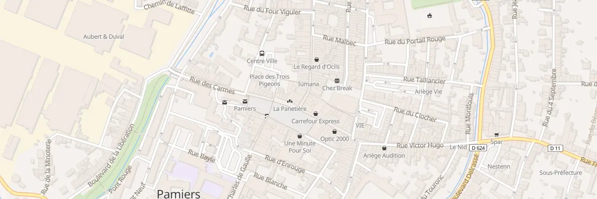 Plan du 3 Rue Gabriel Peri à Pamiers