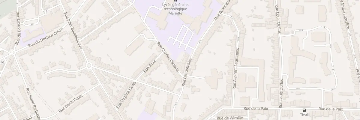 Plan du 53 Rue de Beaurepaire à Boulogne-sur-Mer