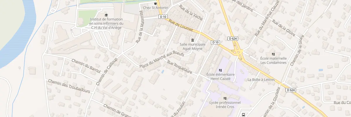 Plan du 9T Pl du Marche aux Boeufs à Pamiers