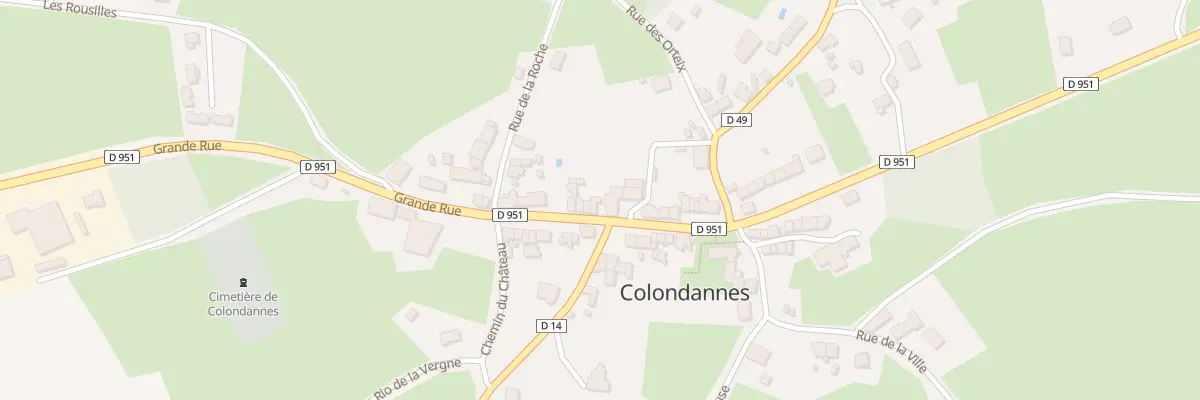 Plan du 38 Grande Rue à Colondannes