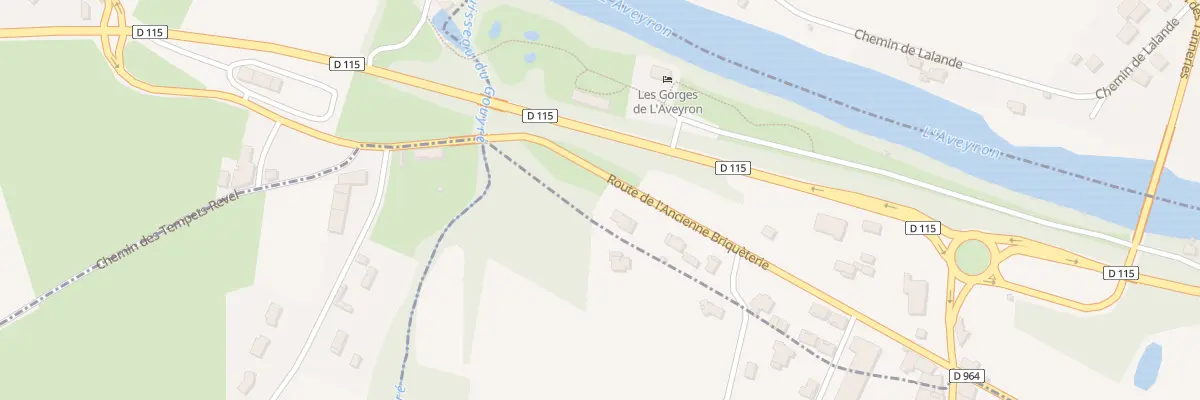 Plan du 271 Rte de l’Ancienne Briqueterie à Bruniquel