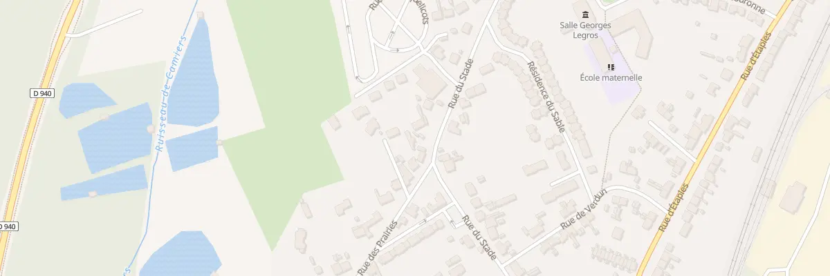 Plan du 34 Rue du Stade à Dannes