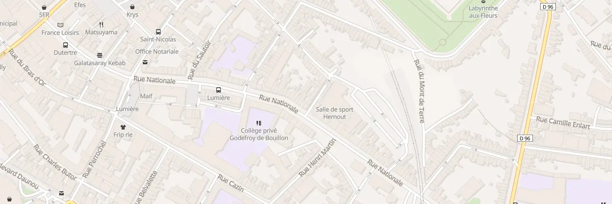 Plan du 149 Rue Nationale à Boulogne-sur-Mer