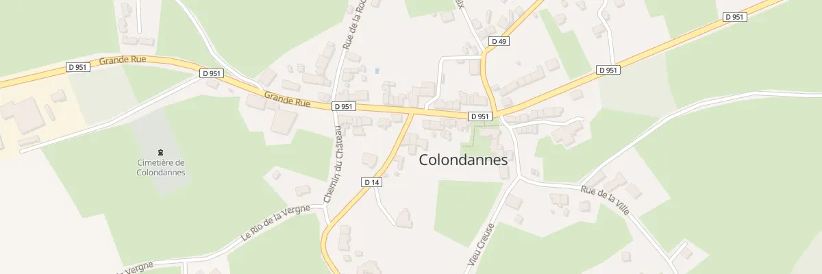 Plan du 1 Rte de Naillat à Colondannes