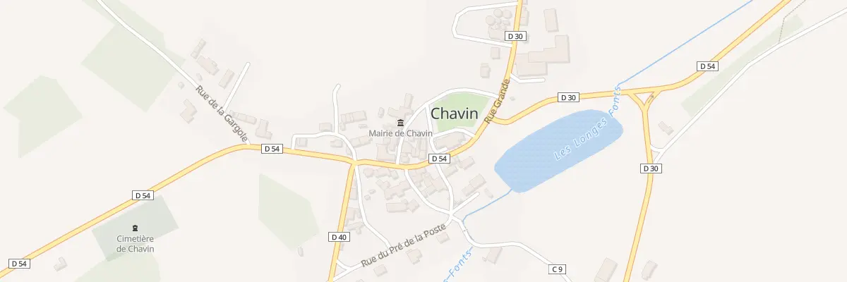 Plan du 5025 Le Bourg à Chavin