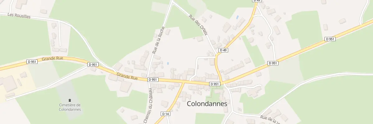 Plan du 36 Grande Rue à Colondannes