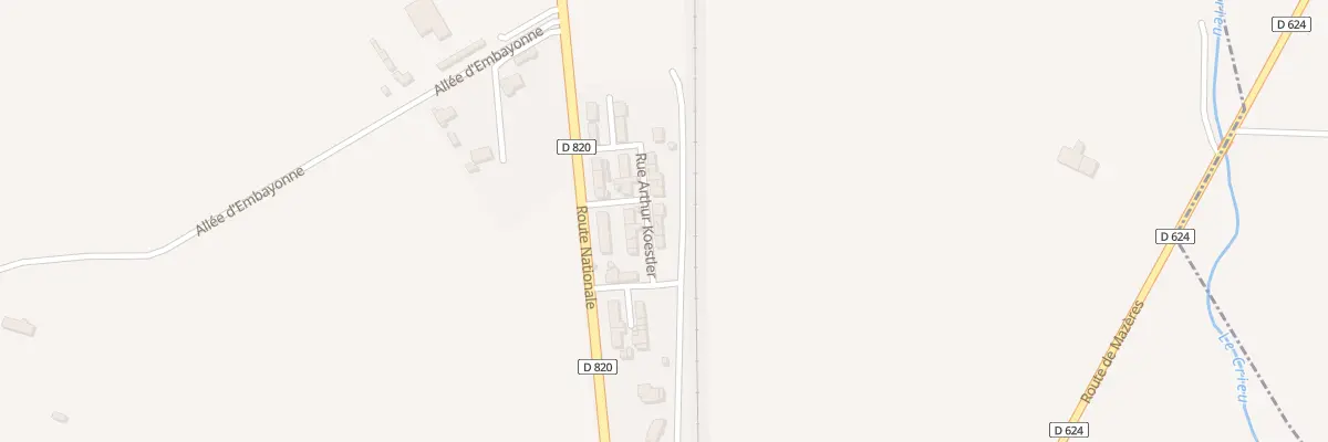 Plan du 2 Rue Arthur Koestler au Vernet