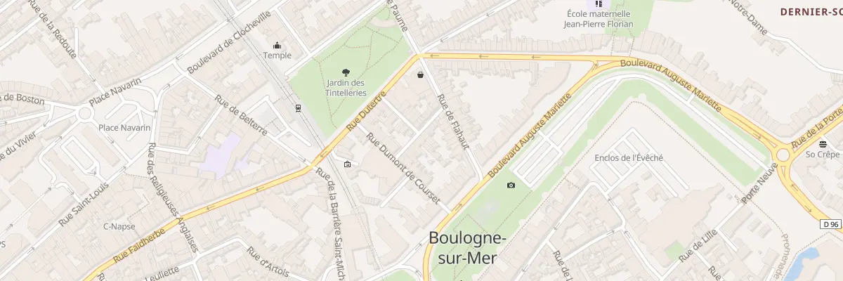 Plan du 12 Rue Grandsire à Boulogne-sur-Mer